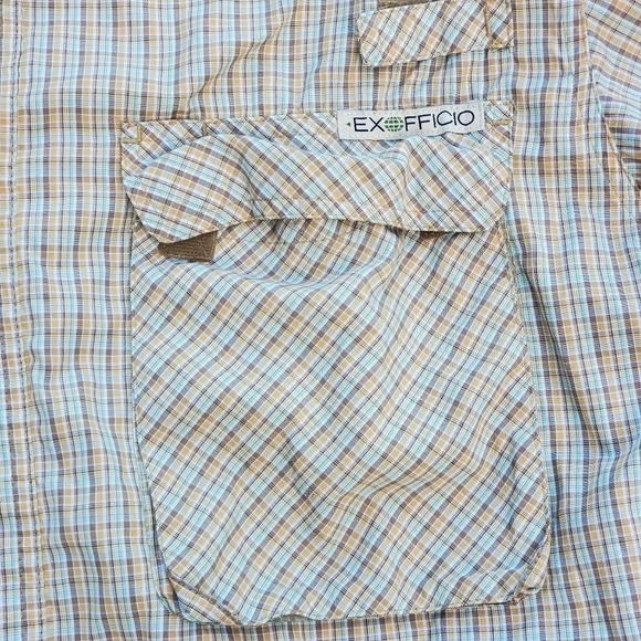 EXOFFICIO Men's Air Strip Short Sleeve Shirt XL - Picture 1 of 7
